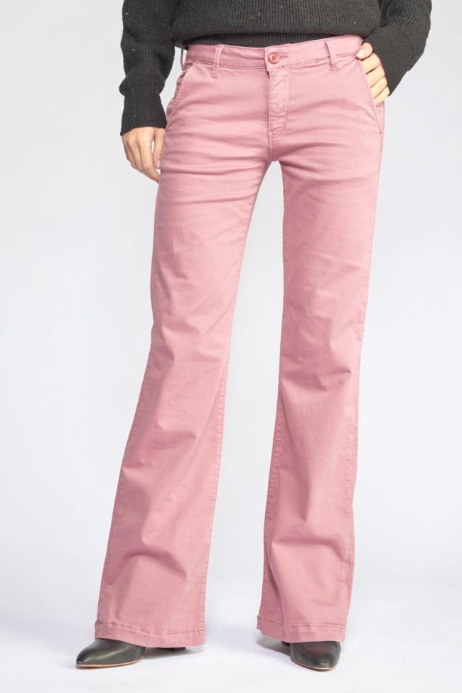 Powder pink Joelle flared trousers