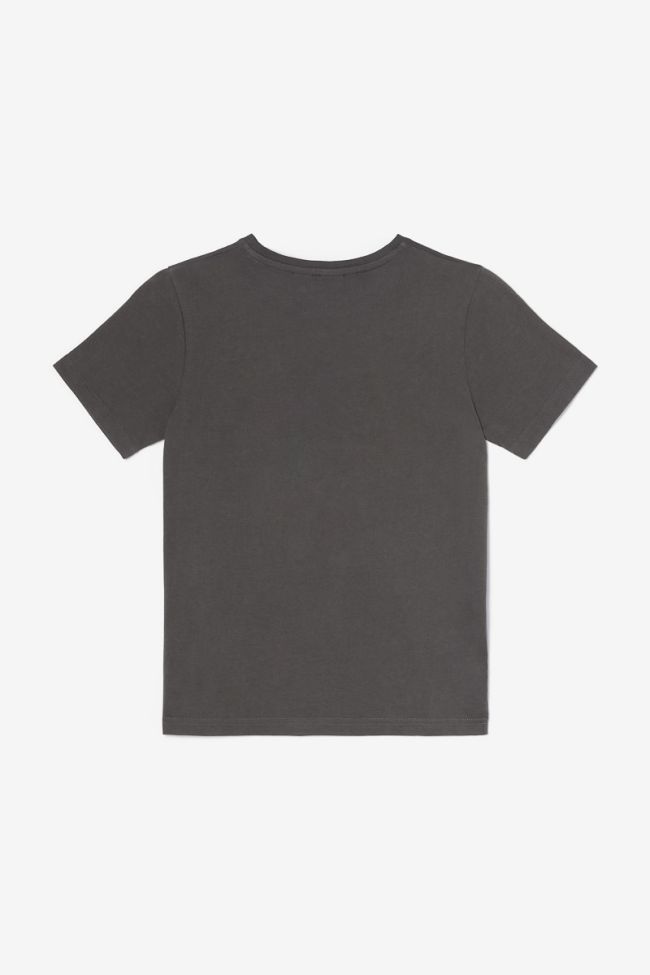 Printed charcoal grey Corkibo t-shirt
