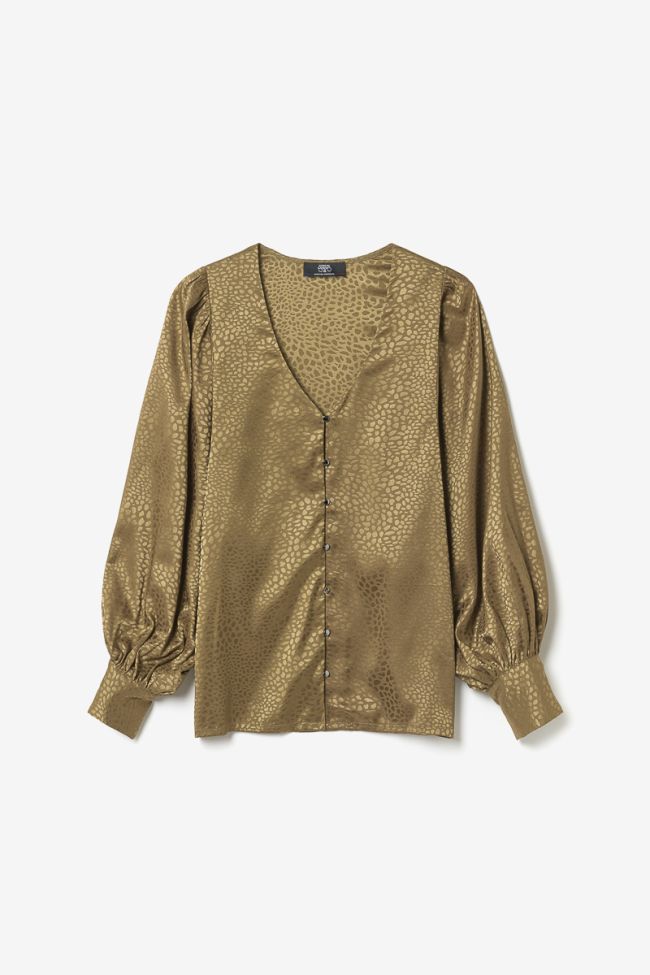 Gold jacquard Capria blouse