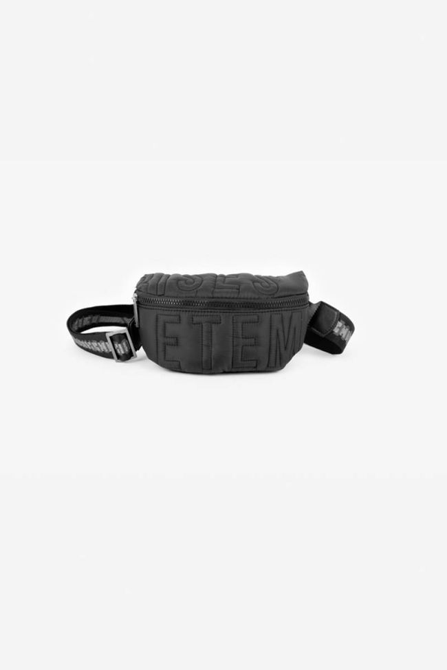 Black quilted Frankie fanny pack