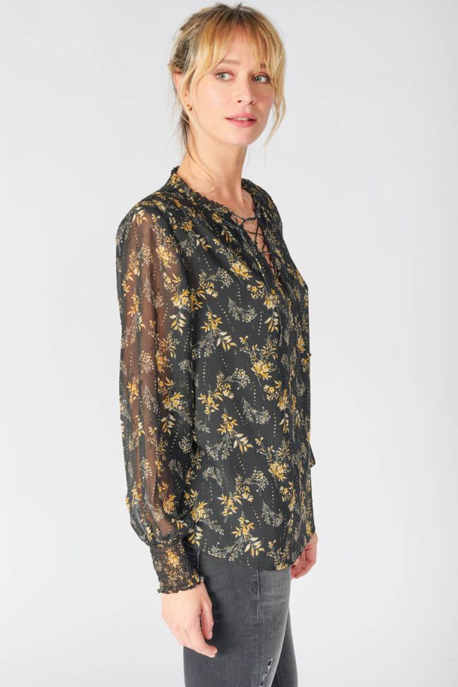 Black floral Ioshi blouse