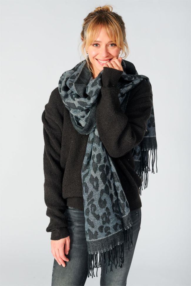 Leopard print Limmat scarf