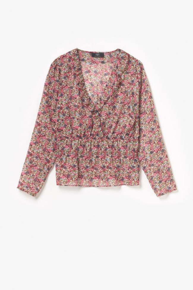 Pink floral Magda blouse