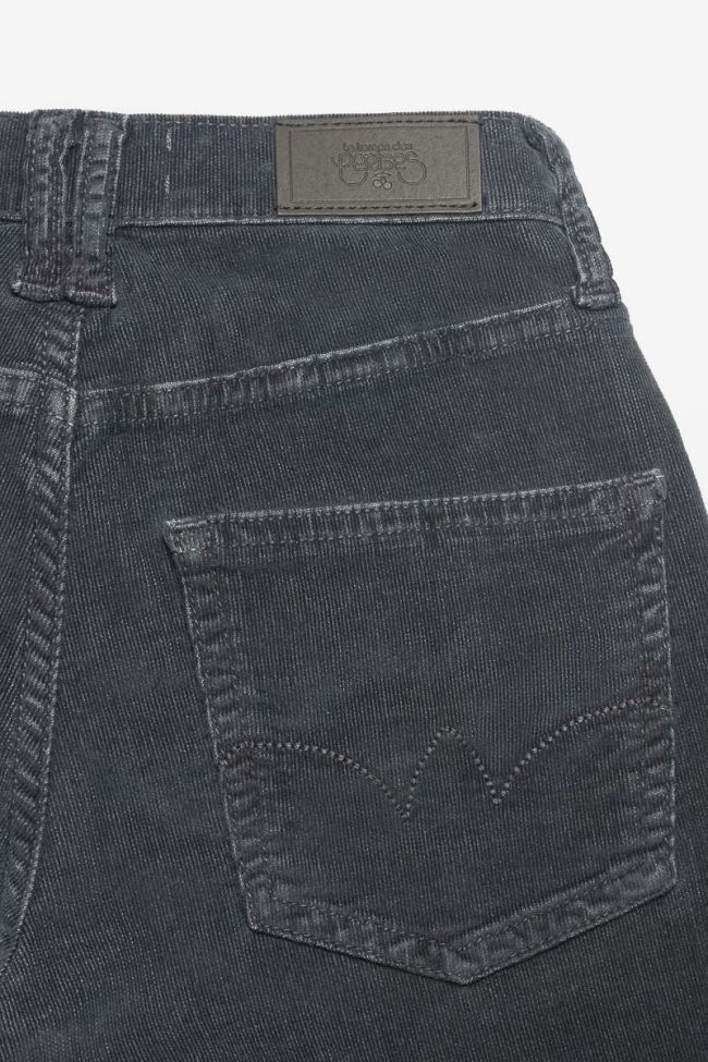 Flare jeans velours anthracite