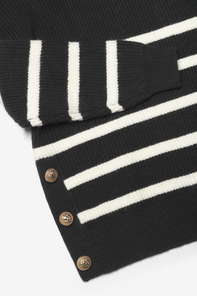 Black and white striped Kimygi jumper