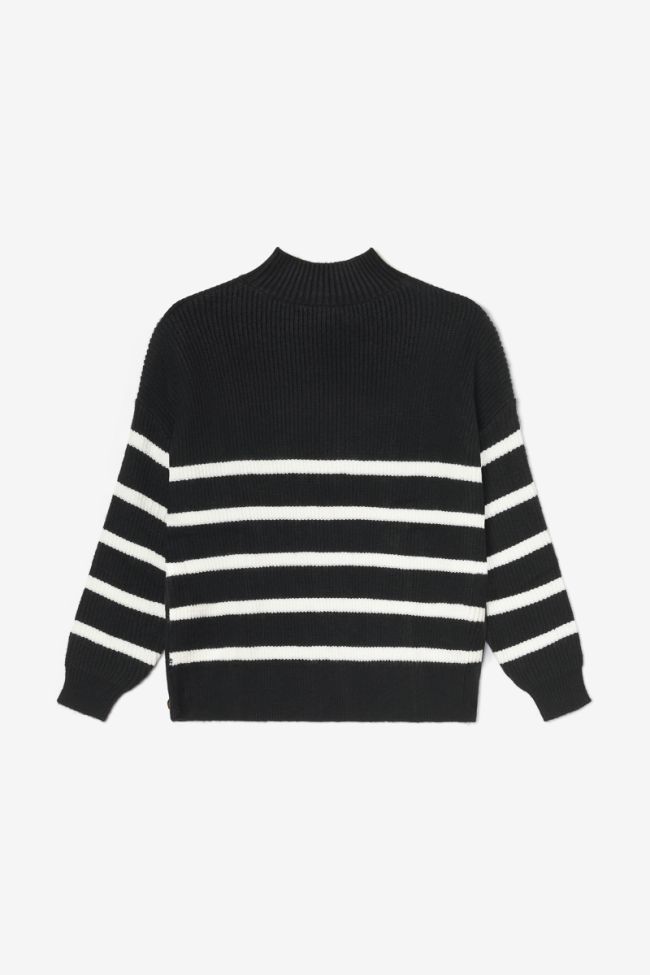 Black and white striped Kimygi jumper