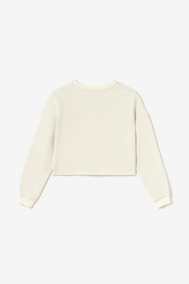 Cream Mariamagi cropped sweatshirt