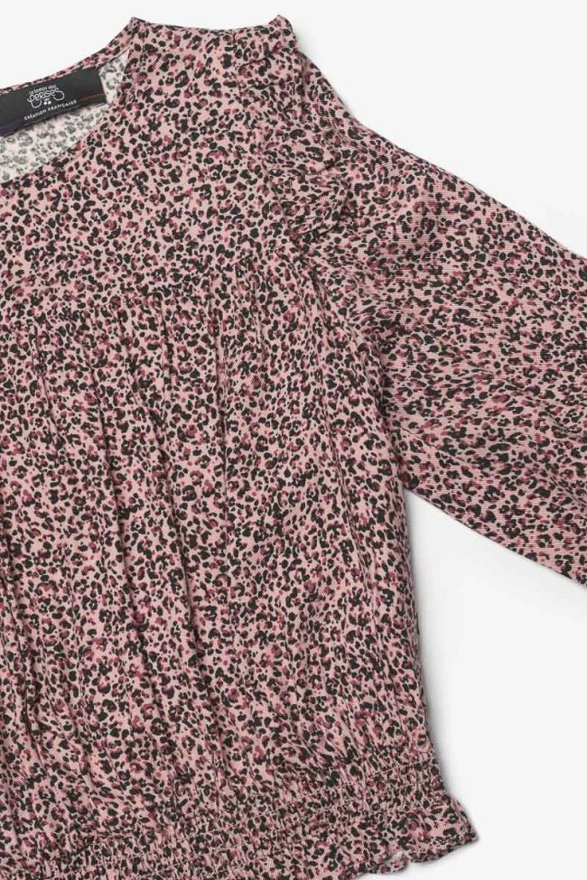 Pink leopard print Midgi blouse