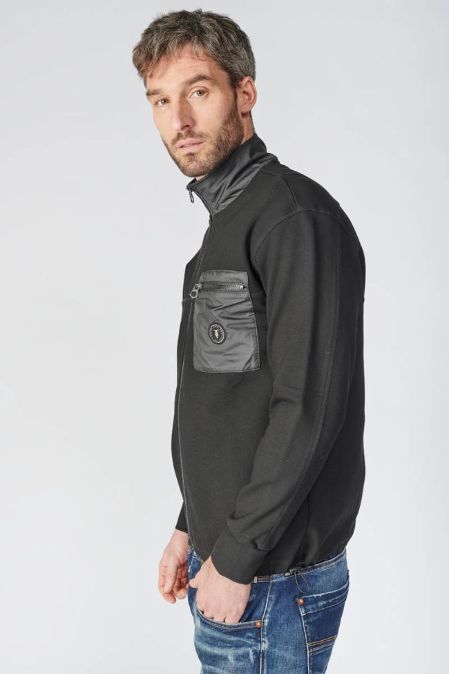 Black Bonte zip-up sweatshirt
