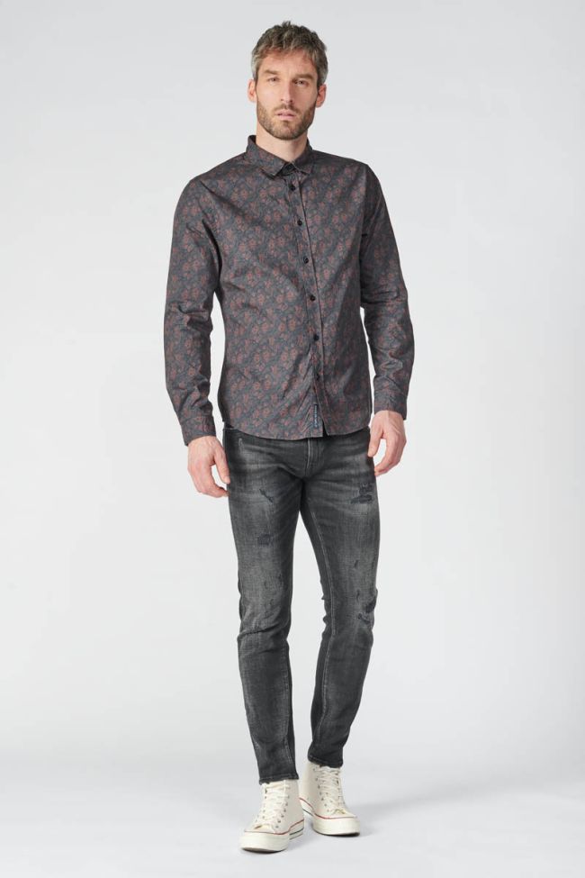 Black paisley patterned Briar shirt