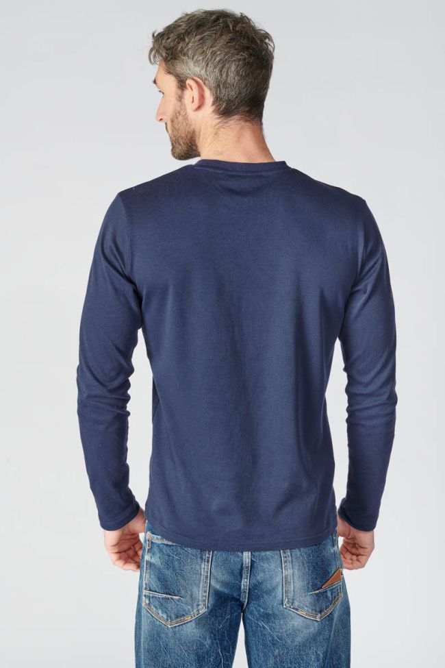 Midnight blue long-sleeved Lito t-shirt