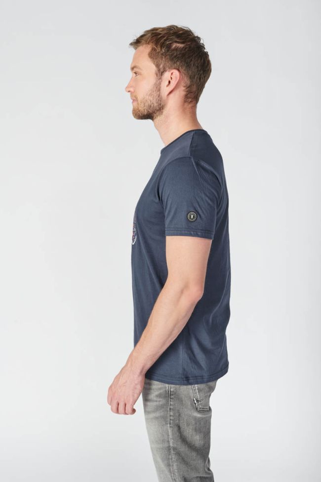 Printed navy blue Morde t-shirt
