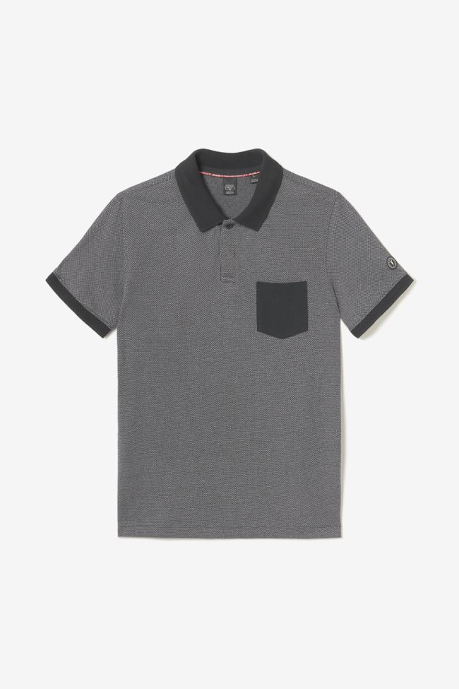 Grey and black Sapo polo shirt