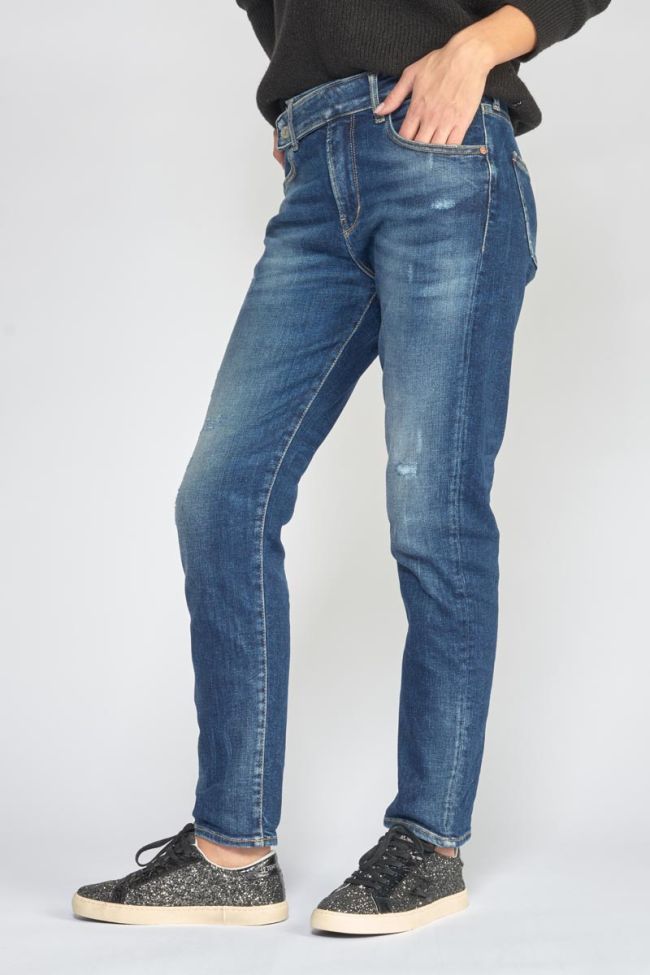 Basic 400/17 mom high waist 7/8th jeans destroy blue N°2