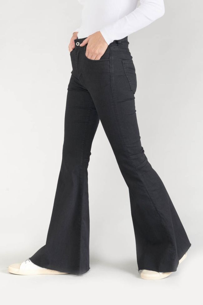 Black high waist flared Alberta jeans No. 0
