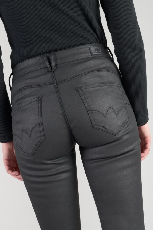 Pulp slim high waist 7/8th jeans coated black N°0