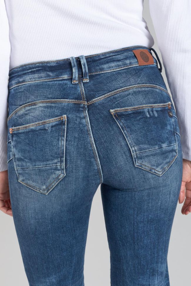 Zep pulp regular high waist 7/8th jeans destroy blue N°2