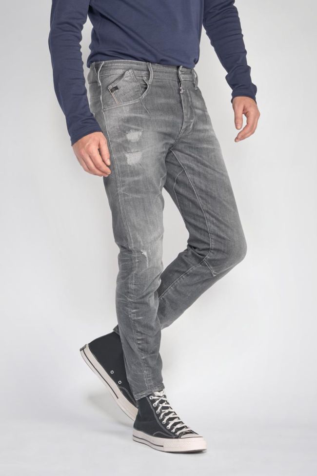 900/3 Grey distressed twisted tapered Alost jeans No. 1