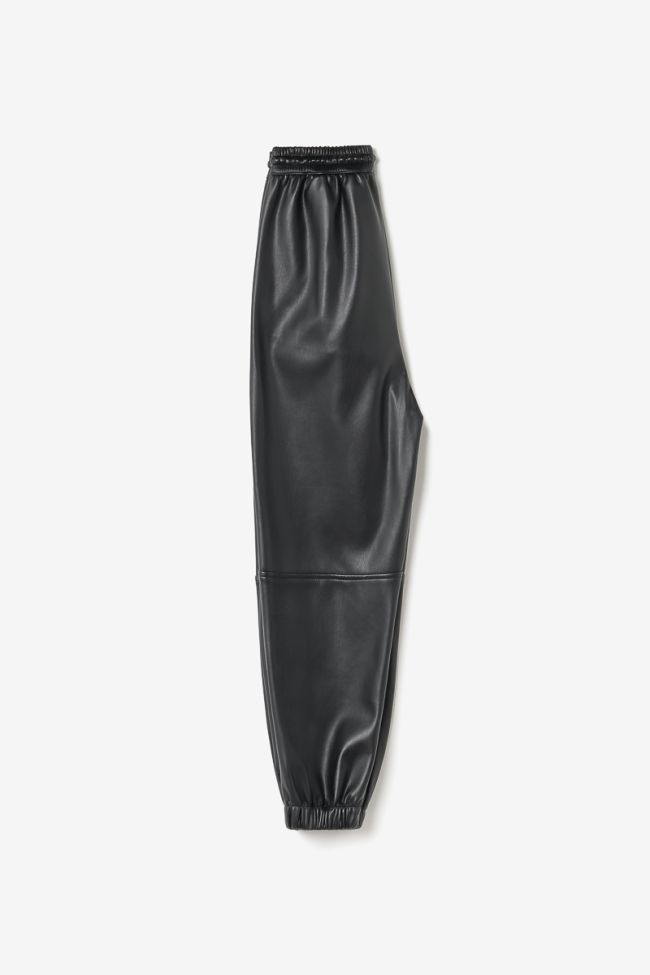 Black faux leather Minetgi trousers