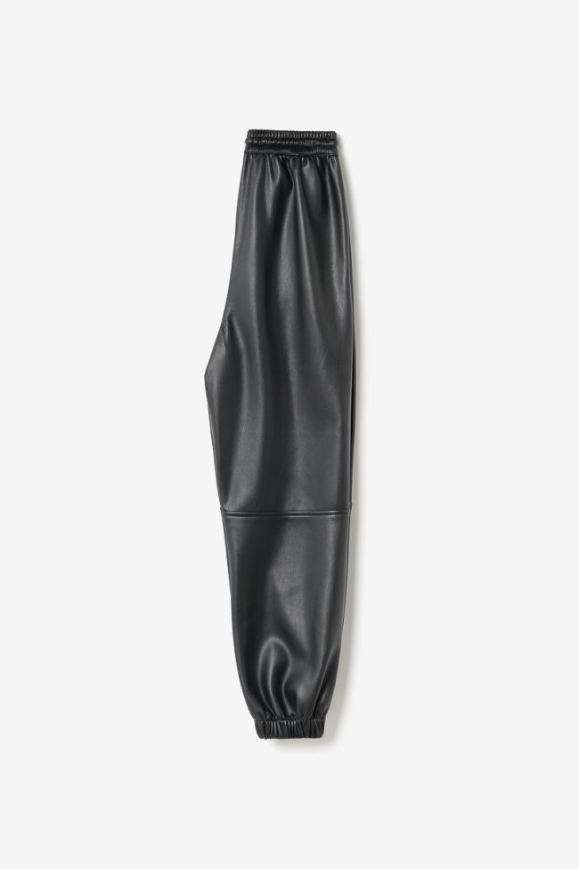 Black faux leather Minetgi trousers