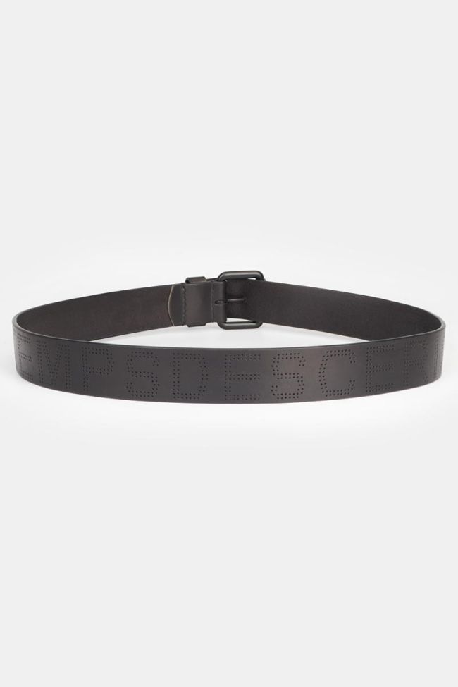 Black leather Komel belt