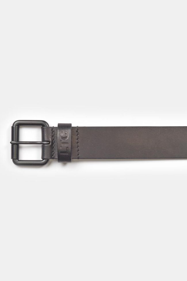 Black leather Komel belt