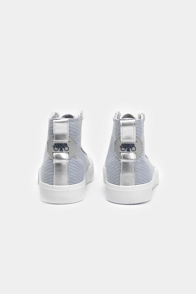 Striped Harlo high-top trainers