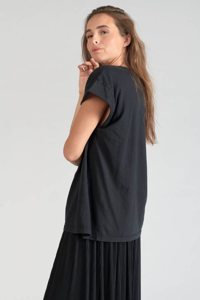 Printed black Miya t-shirt