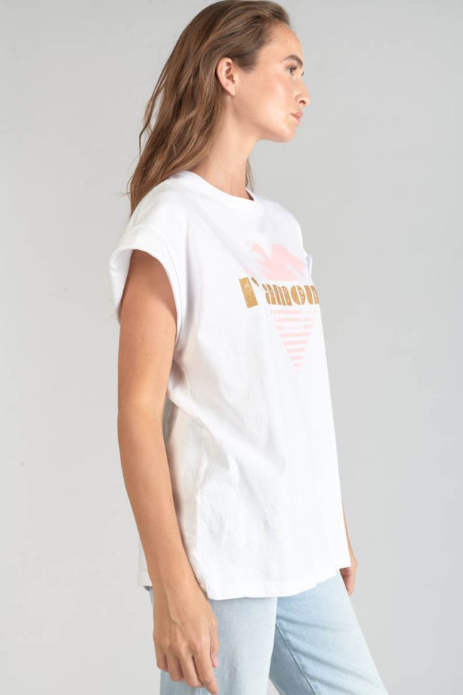 Printed white Miya t-shirt