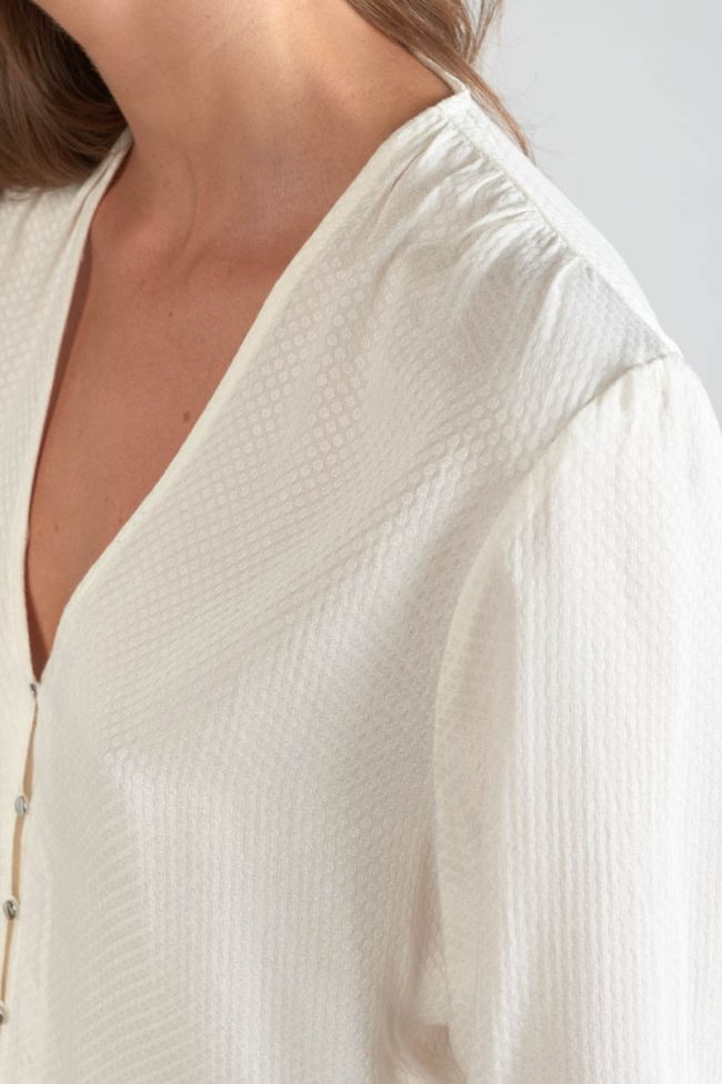 Cream jacquard Tala blouse