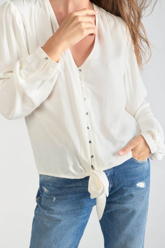 Cream jacquard Tala blouse