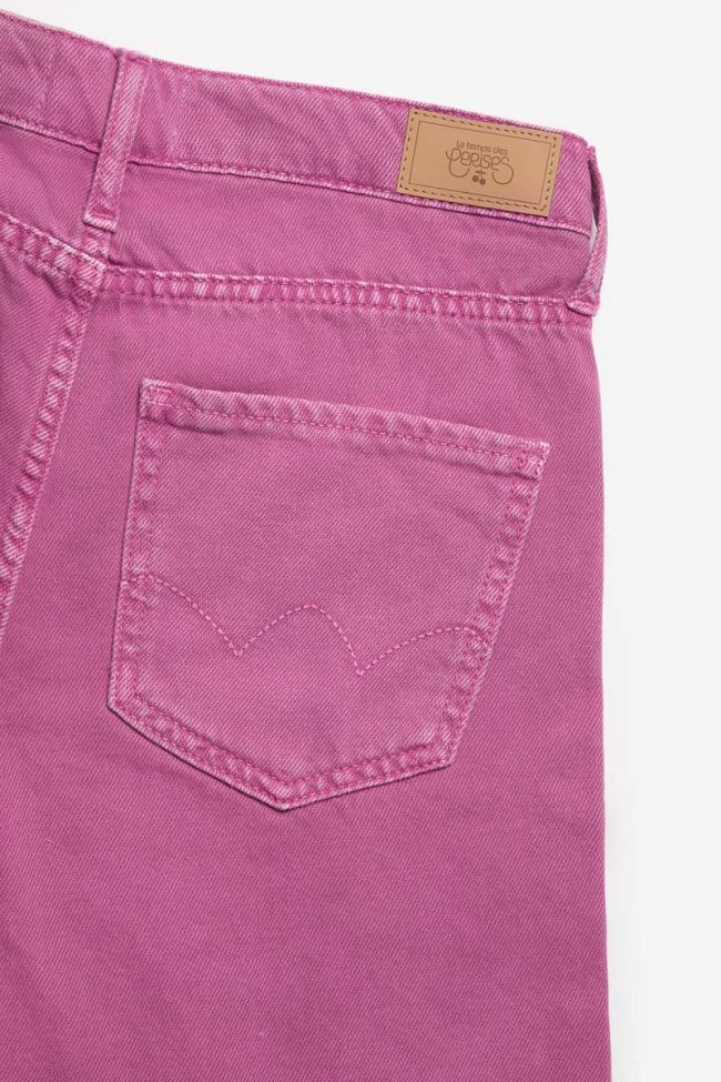 Purple pink denim Casa Bermuda shorts
