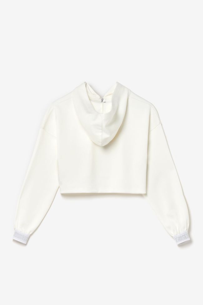 White Elasgi cropped sweatshirt