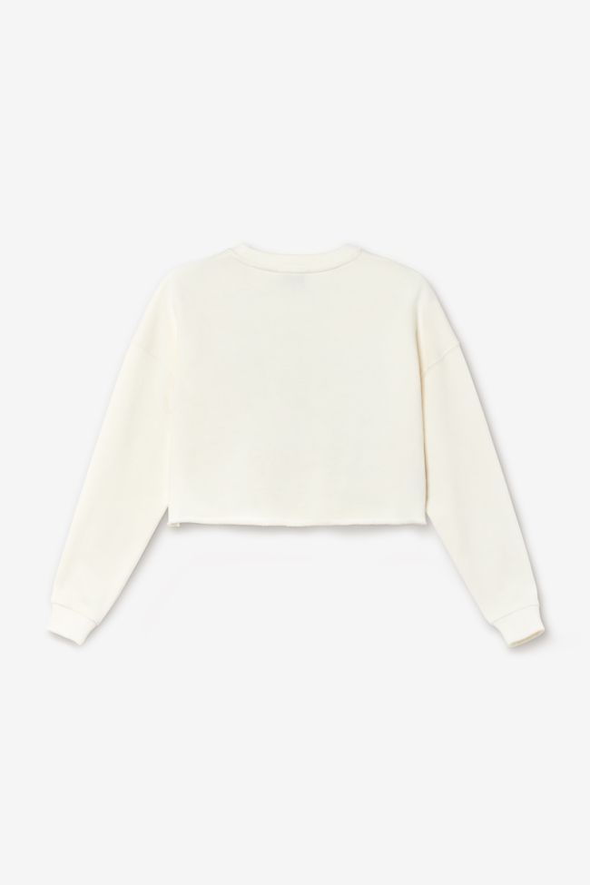 Cream Ginogi cropped sweatshirt