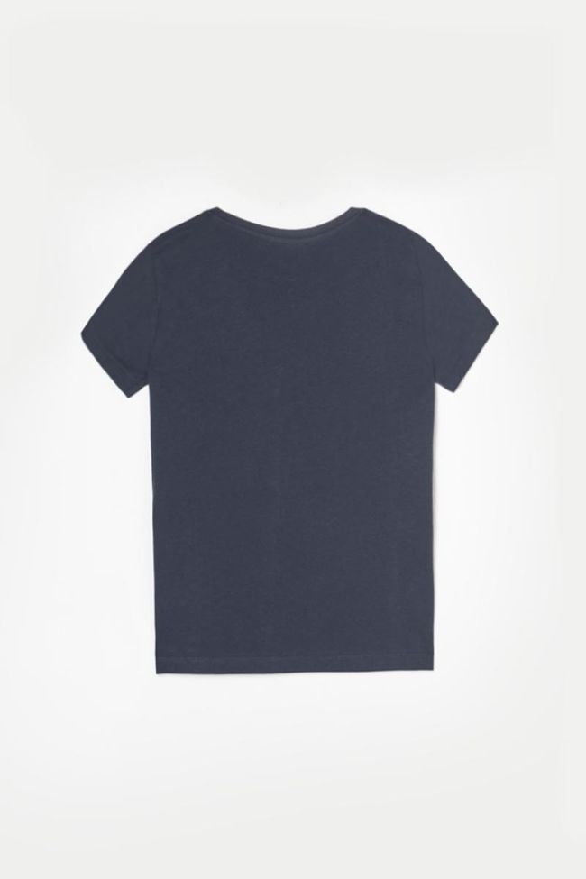 T-shirt Gracygi bleu nuit imprimé