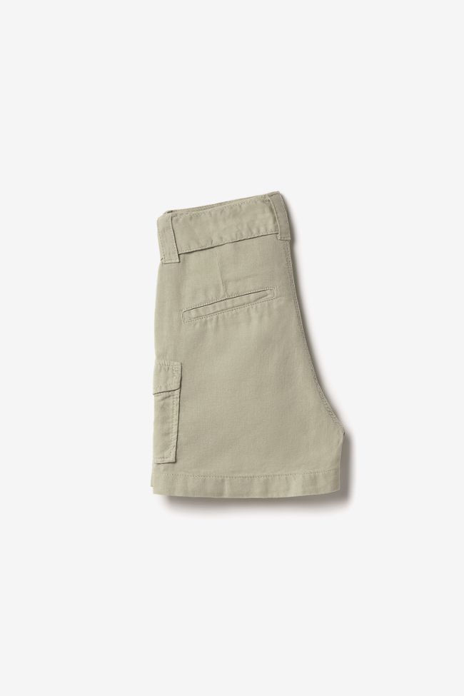 Light khaki Kally high-waisted shorts