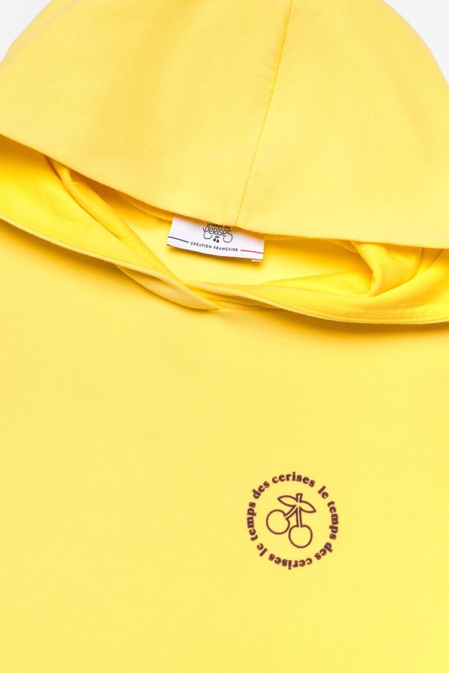 Yellow Shergi cropped sweatshirt