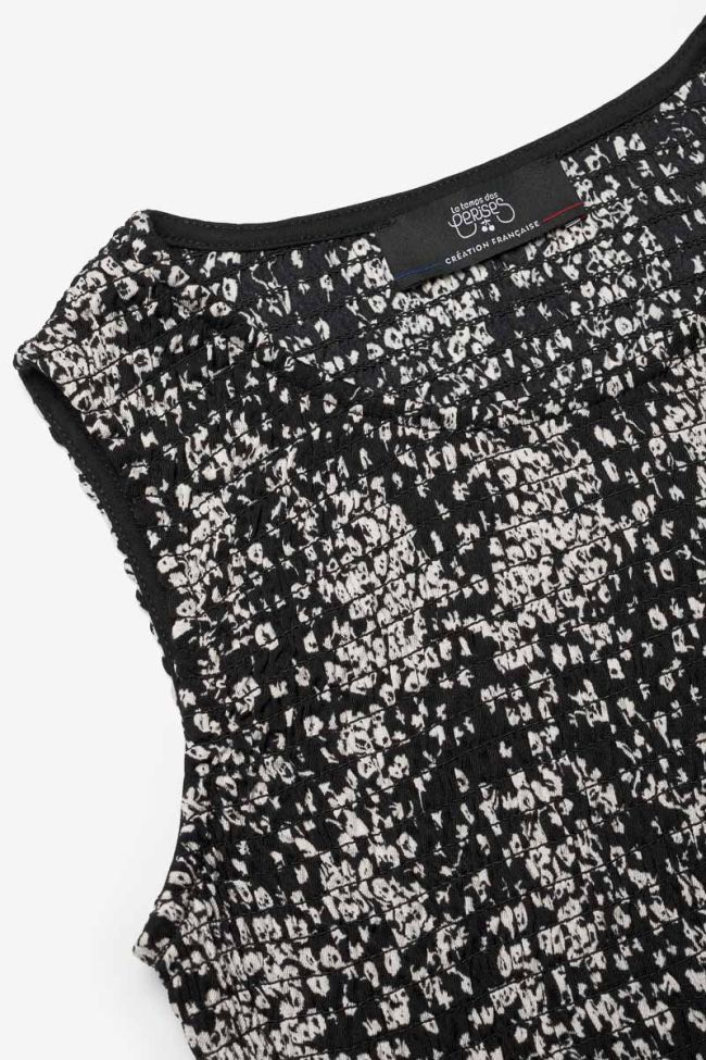 Black and white floral Veronicgi top