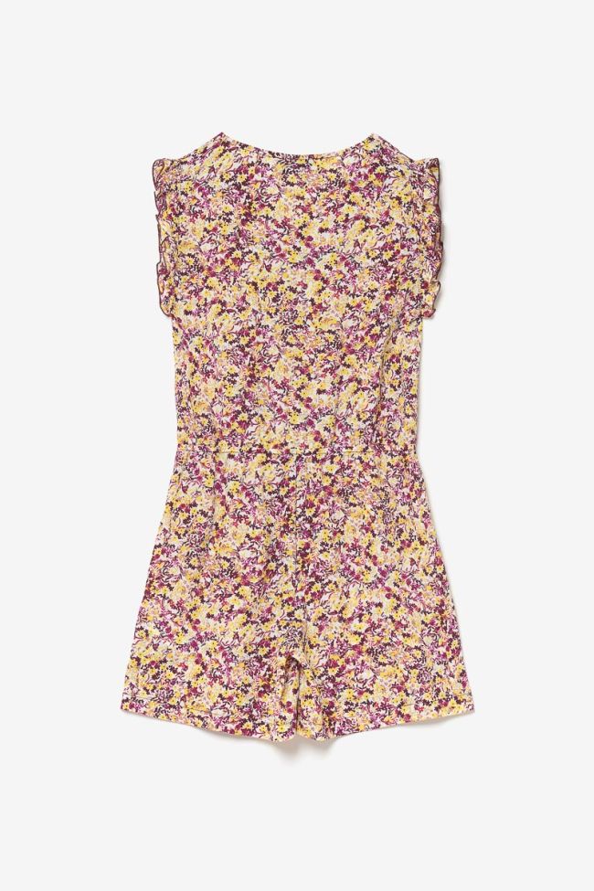 Pink and yellow floral Yogagi playsuit