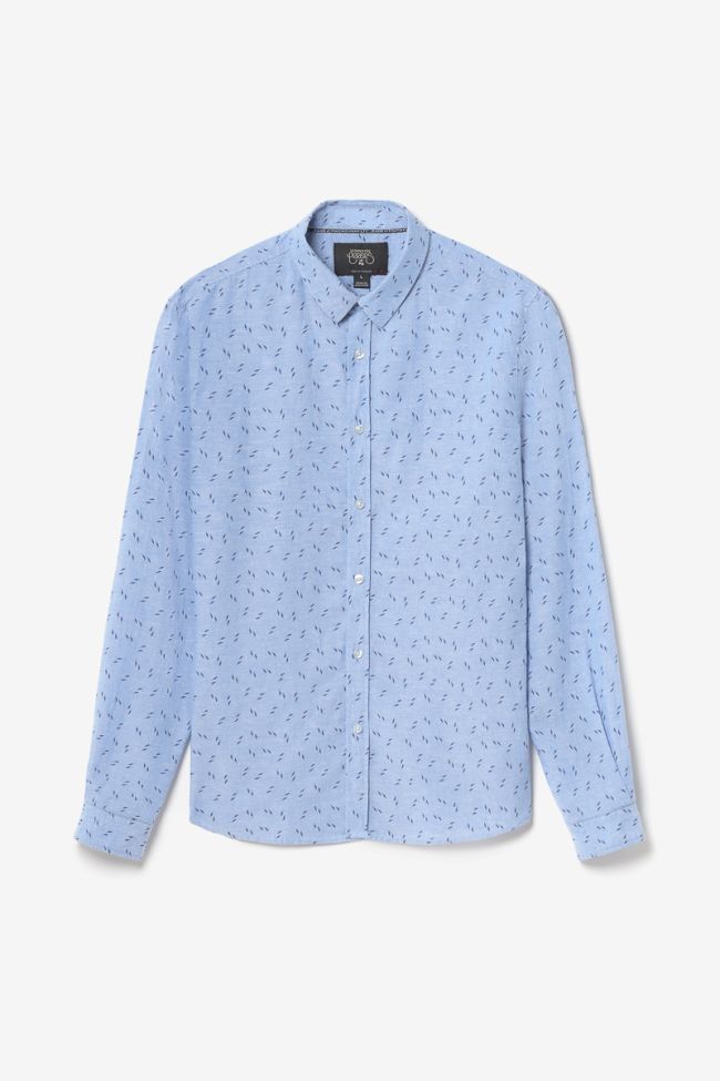 Sky blue linen blend Arpe shirt