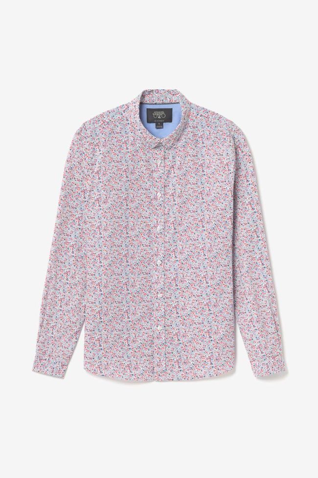 Red and blue floral Rodel shirt