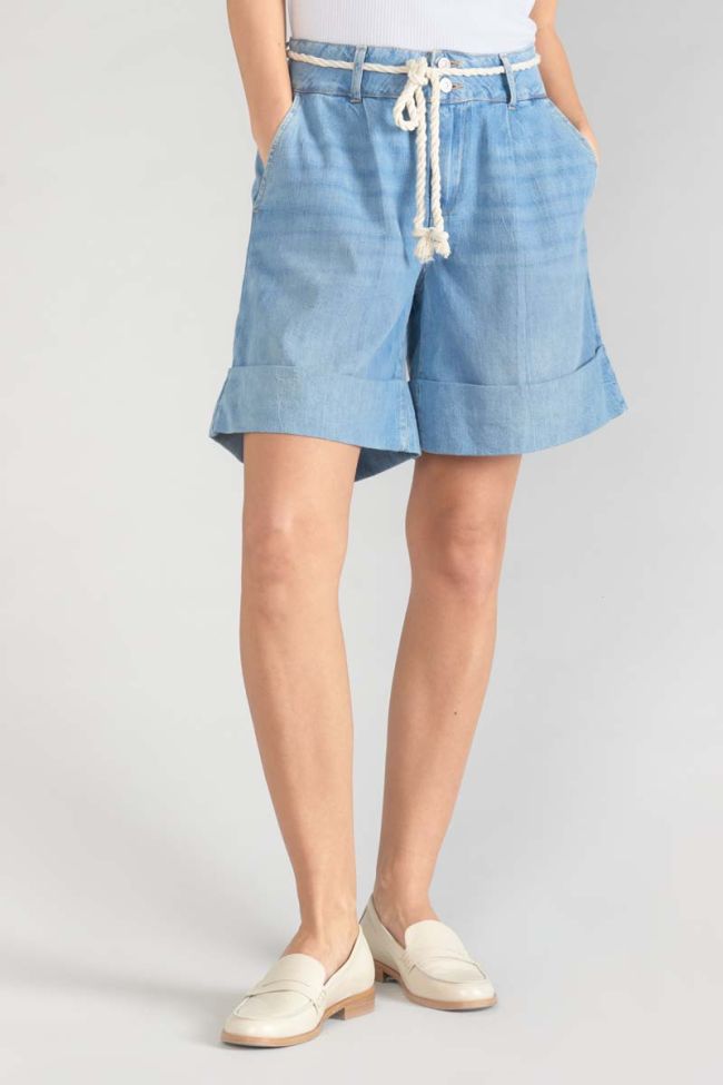 Hellia Bermuda shorts in light blue jeans