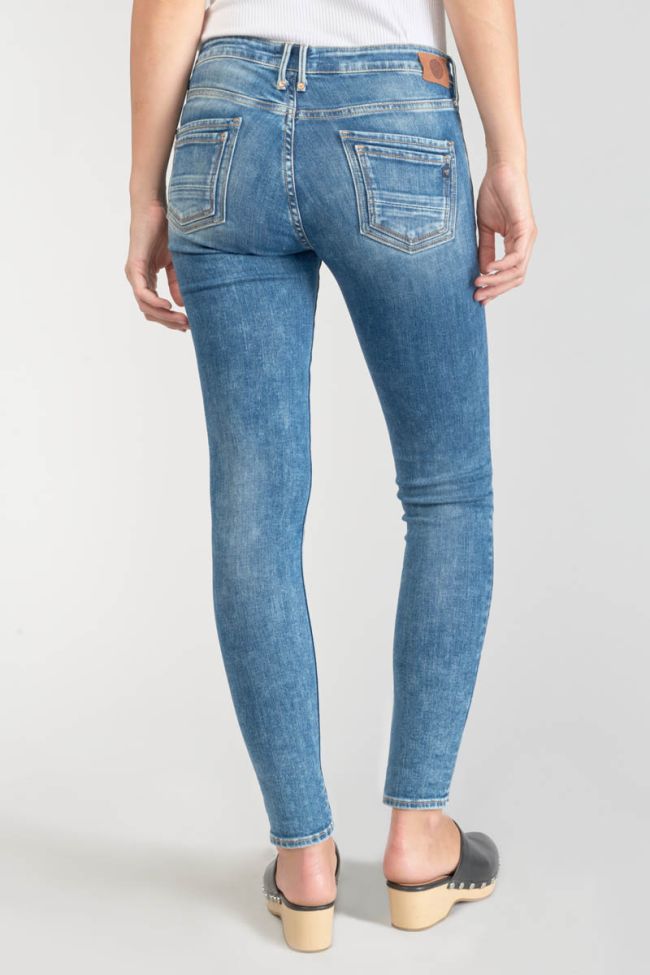 Pounche power skinny 7/8th jeans destroy blue N°3