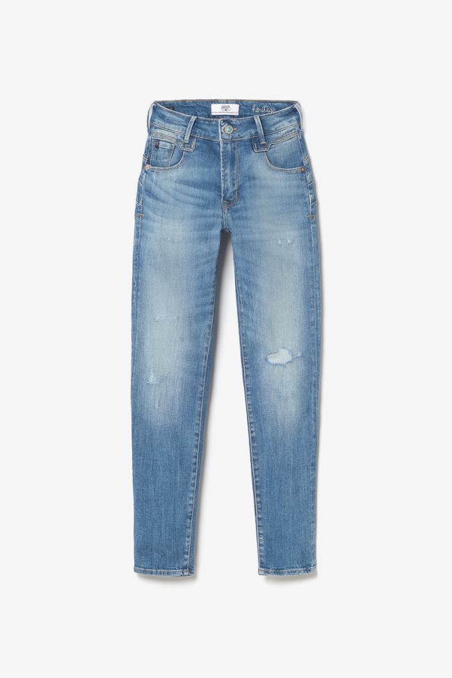 Sabi pulp slim high waist 7/8th jeans destroy blue N°3