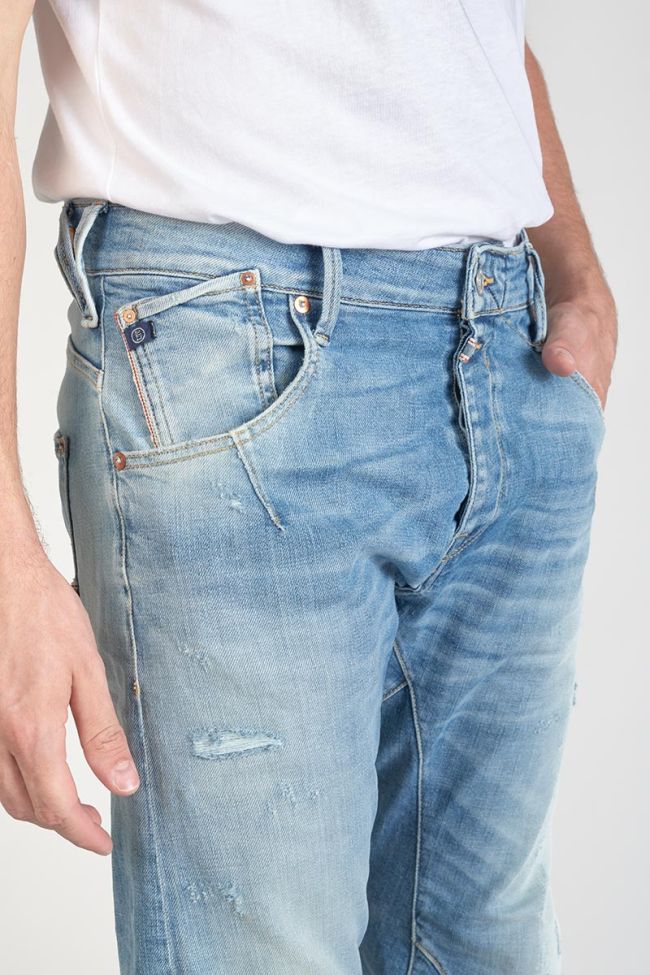 Alost 900/03 tapered twisted jeans destroy blue N°4