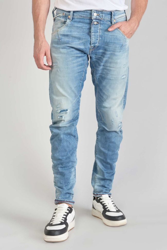 Alost 900/03 tapered twisted jeans destroy blue N°4