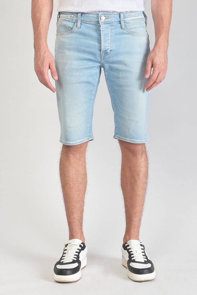 Faded light blue denim Laredo Bermuda shorts