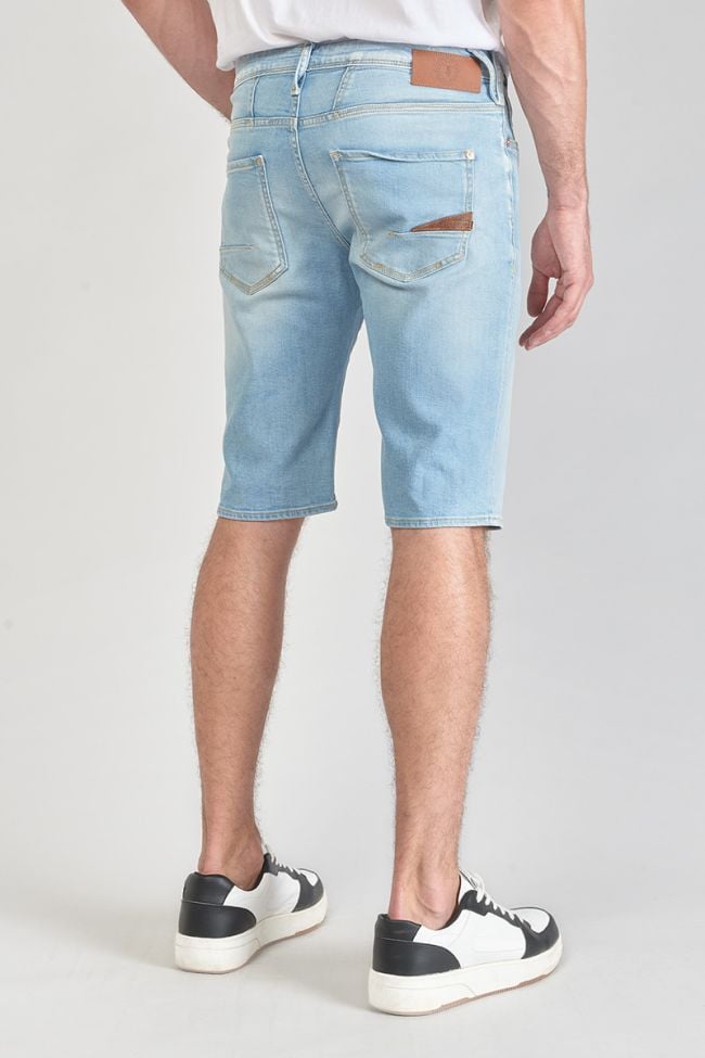Faded light blue denim Laredo Bermuda shorts