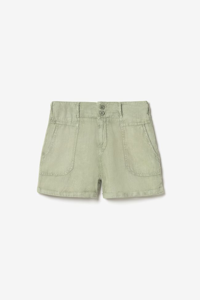Light khaki linen Pagode shorts
