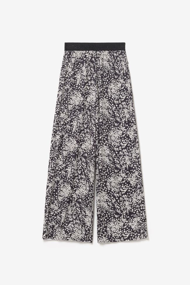 Black and white floral Luisagi trousers
